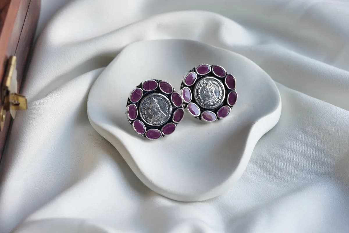 92.5 silver studs  image 2