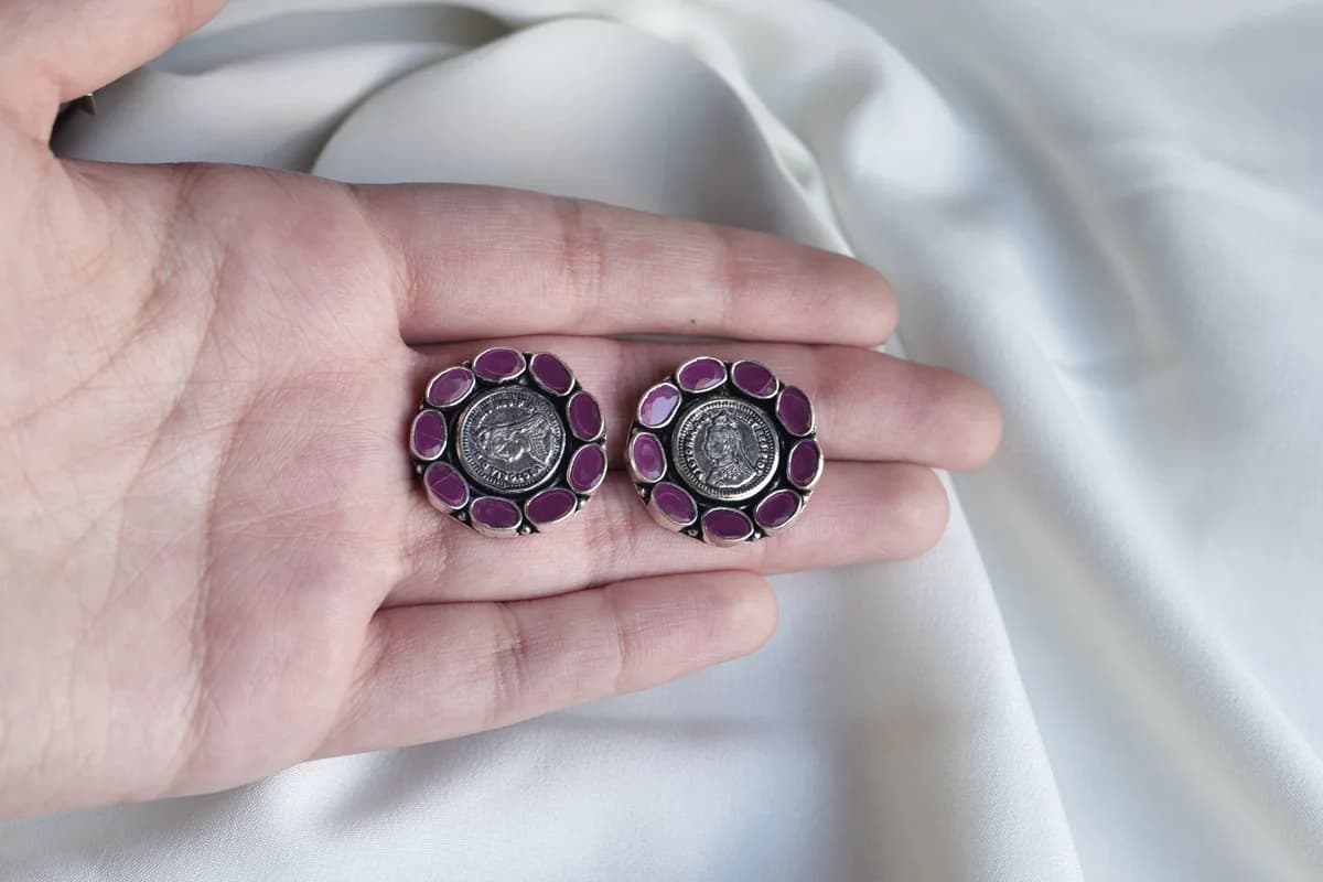 92.5 silver studs  image 3