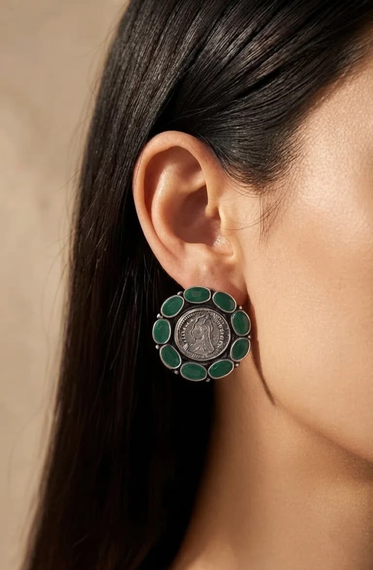 92.5 green studs  view 5
