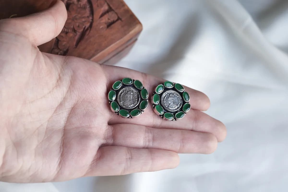 92.5 green studs  view 4