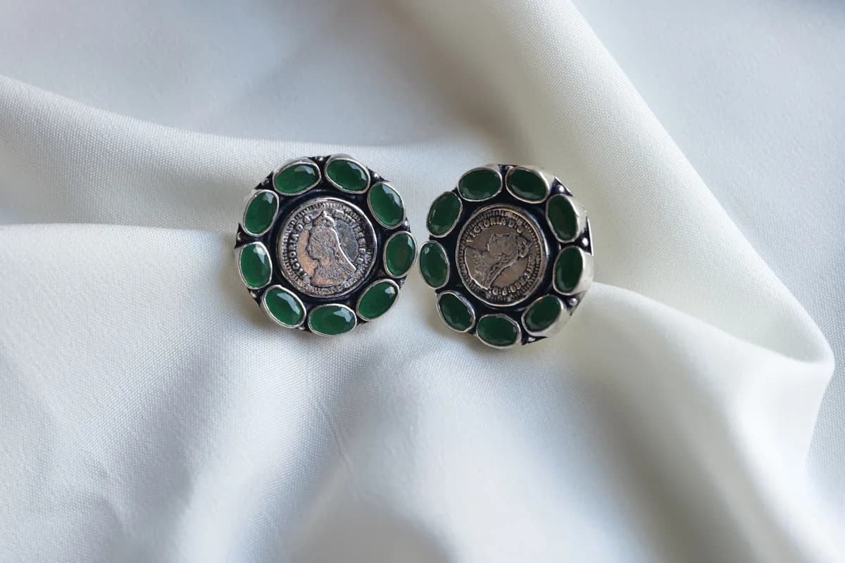 92.5 green studs  view 1